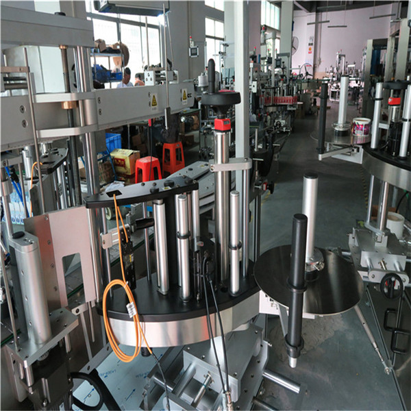 Plastikozko / Beirazko Botilak Albo Bikoitzeko Etiketatzeko Makina, Botila Etiketa Karratua