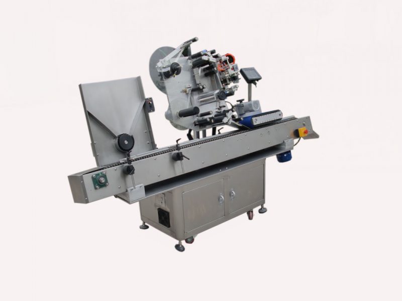 Txina odol-bilketako hornitzailearekin presio sentikorreko eranskailu auto-itsaskorreko ontzia etiketatzeko makinarekin egina