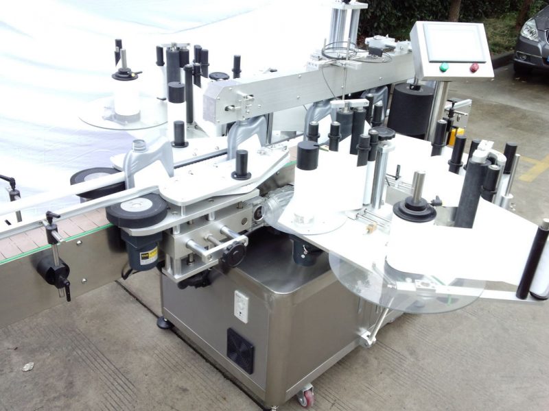 Txina CE ziurtagiria Botila Automatikoki Etiketatzeko Ekipamenduak Beira Botila Albo Bikoitzeko Pegatina hornitzailea