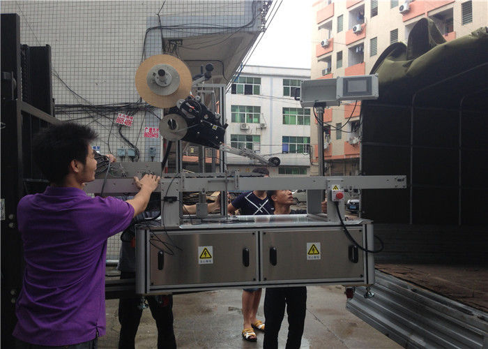 Txina PLC ukipen-pantailako eranskailuen etiketatzeko makina automatikoa