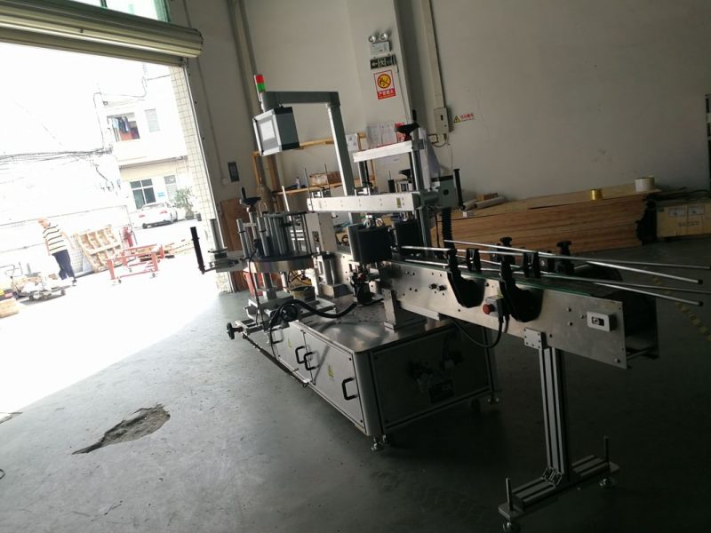 Txinako aurpegi bikoitzeko botila biribileko pegatina etiketatzeko makina, etiketaren zabalera 190mm hornitzailea